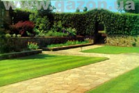 подравнивание краев газона